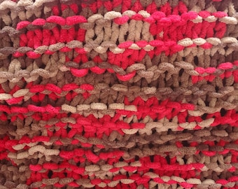 Raspberry Trifle Baby Blanket, Lap Blanket, Wheelchair Blanket
