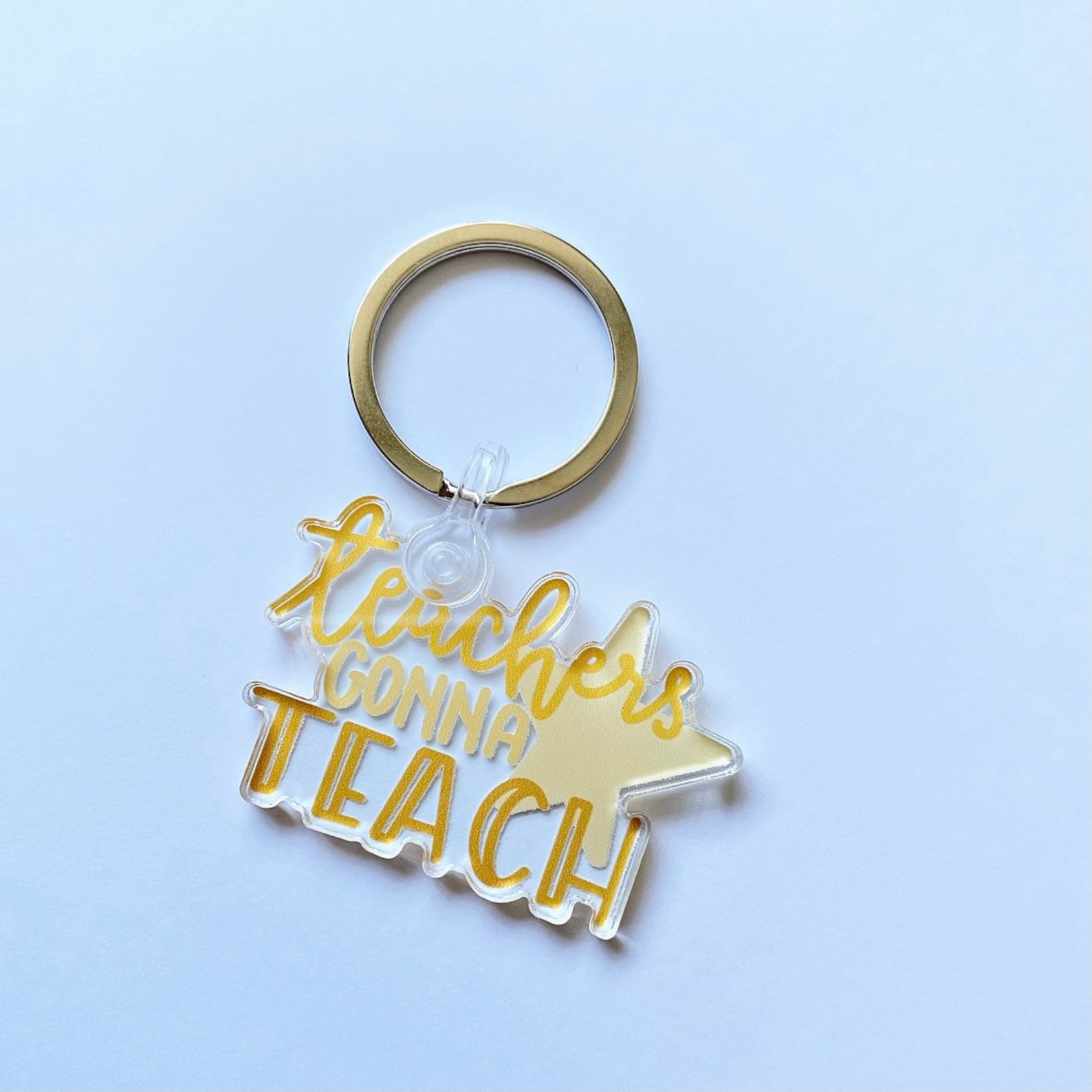 Teacher Gifts teacher keyring acrylic keychain key holder Etsy