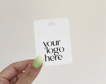 Custom earring tags, personalised labels, small business packaging, earring packaging, jewellery labels, small business stationery