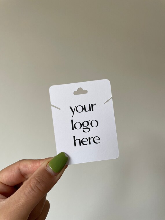 Custom Necklace Tags Personalised Labels Small Business Etsy UK