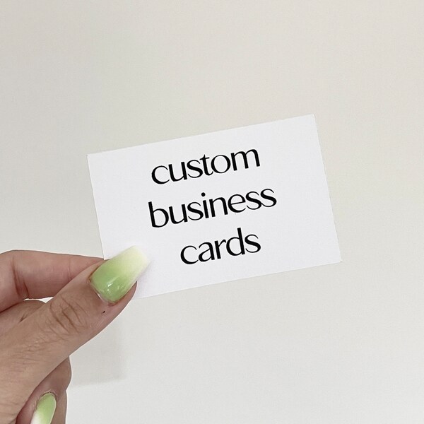 Custom business cards, personalised business card, small business packaging, small business supplies, small business thank you cards