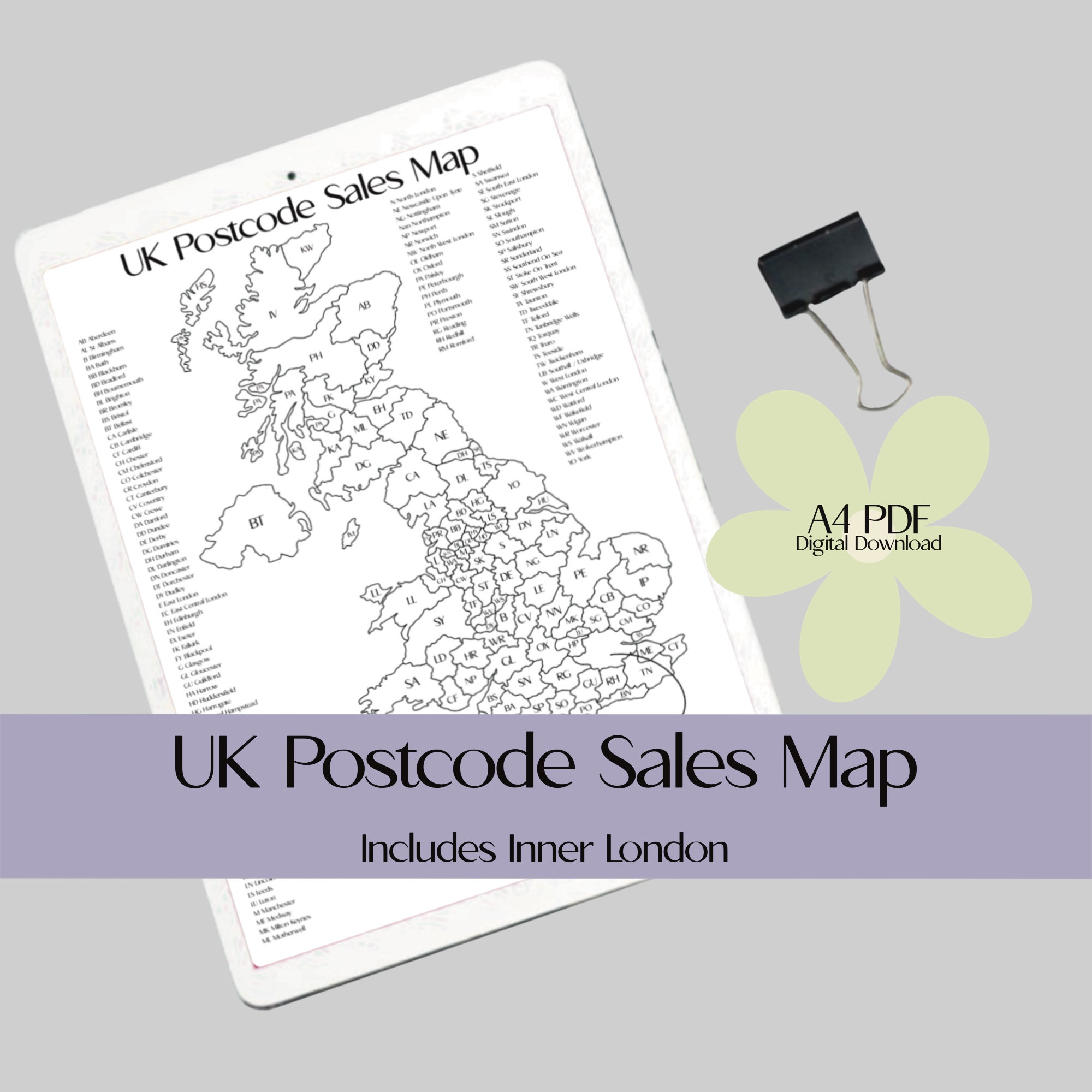 Printable Sales Map - Etsy