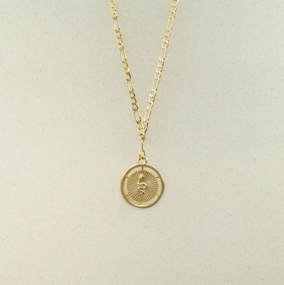 Snake 24k Gold Necklace Medallion Necklace Gold Pendant | Etsy