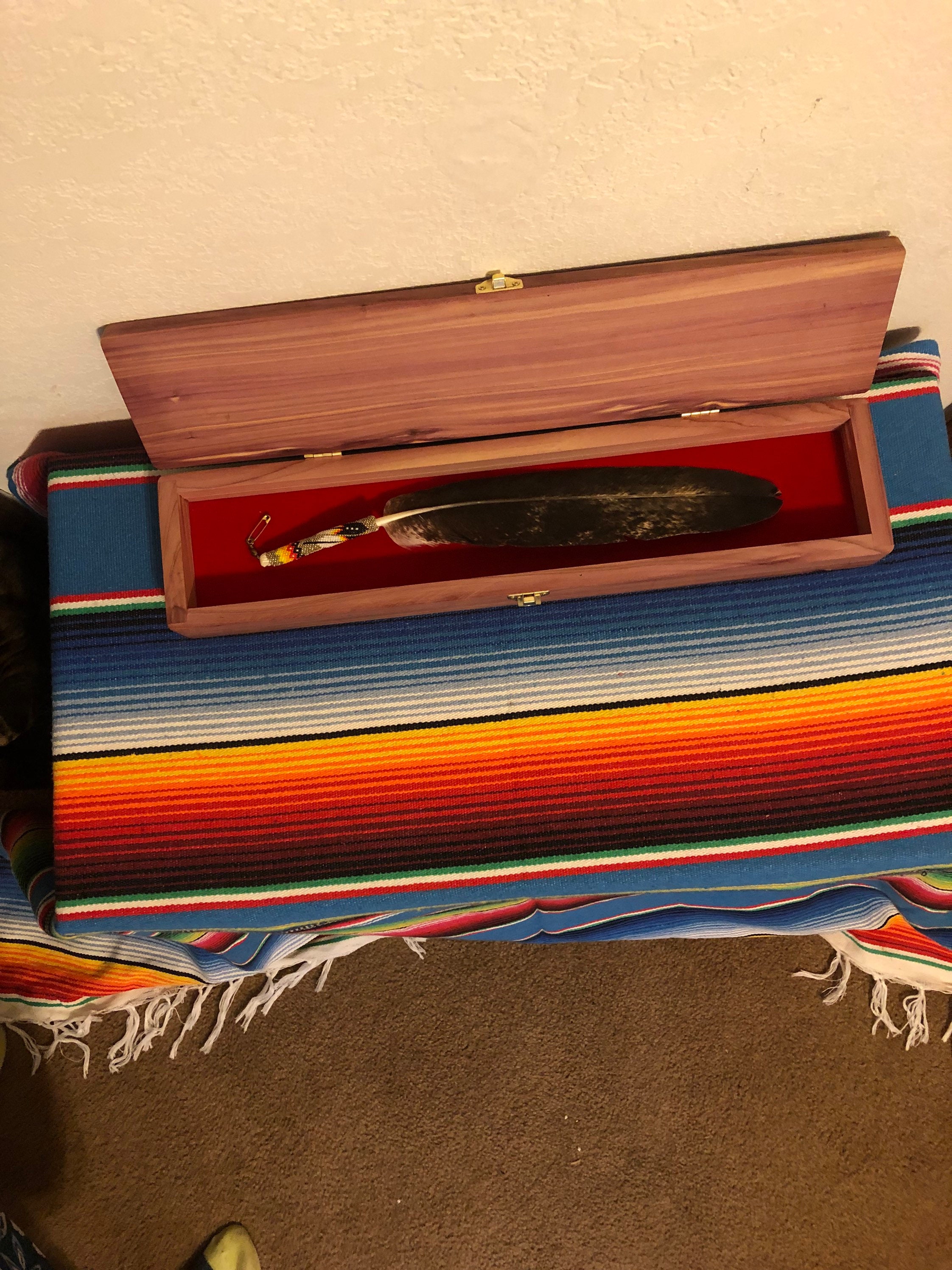 Single (J) Feather Cedar Box 18 1/2"x5"x1 1/2”