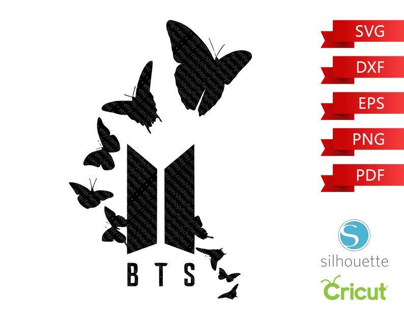 Download BTS Butterfly SVG Bangtan Boys eps Beyond The Scene png | Etsy
