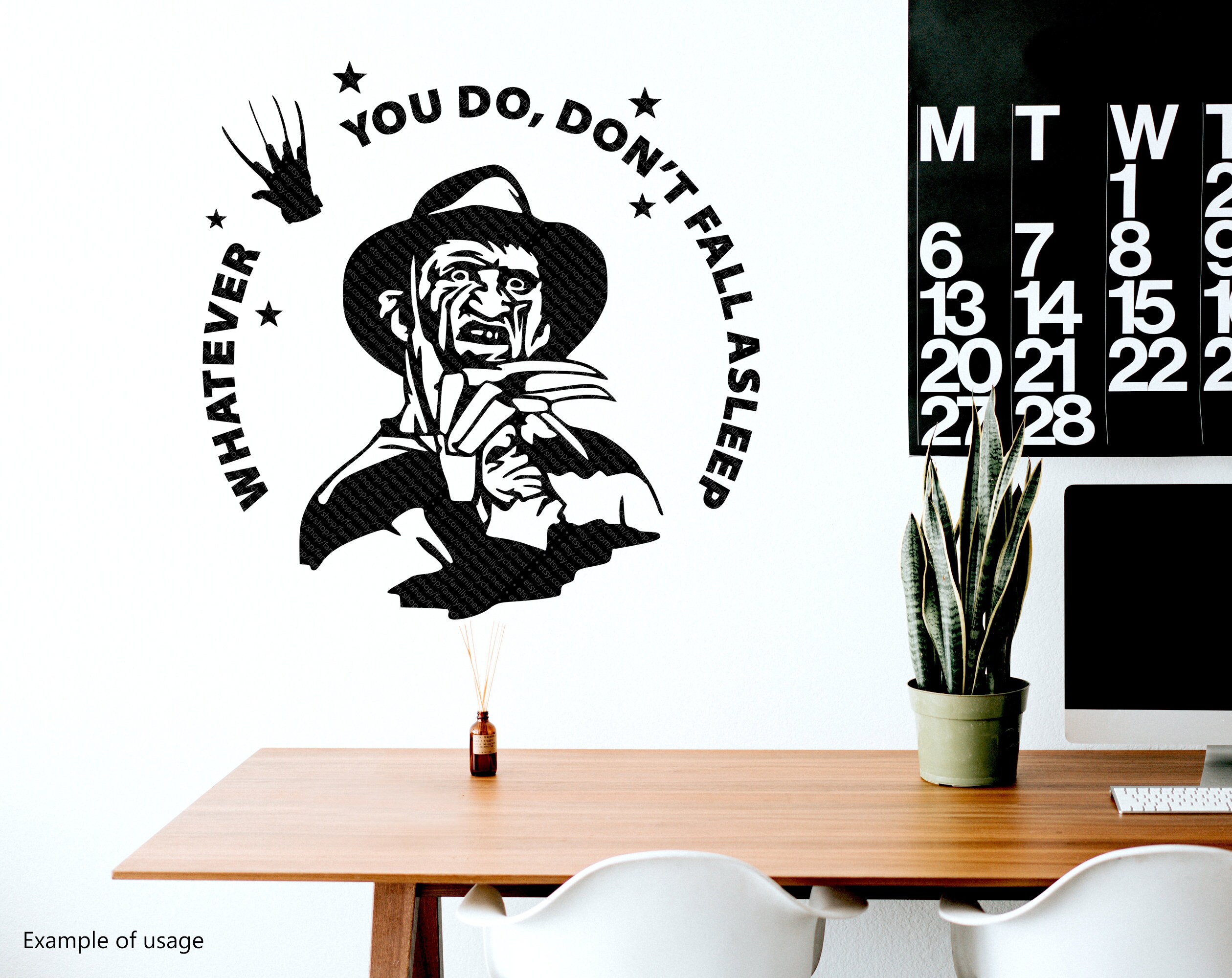 Whatever You Do Don't Fall Asleep SVG Freddy Krueger SVG Etsy
