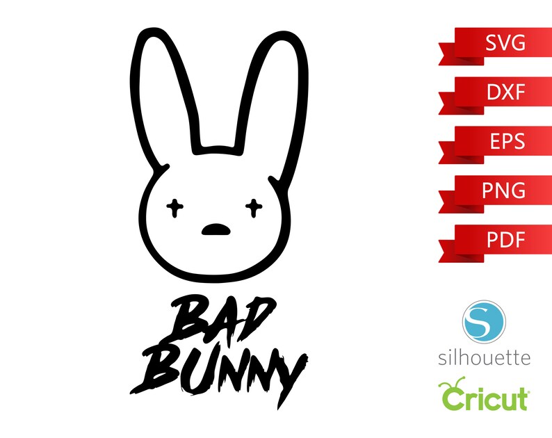 Bad Bunny Logo SVG El Conejo Malo Bad Bunny Music SVG Cut | Etsy