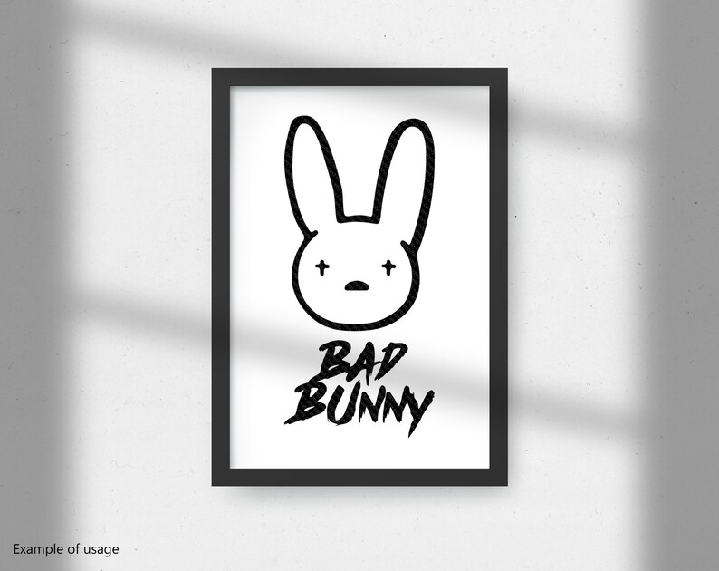 Download Bad Bunny Logo SVG El Conejo Malo Bad Bunny Music SVG Cut ...