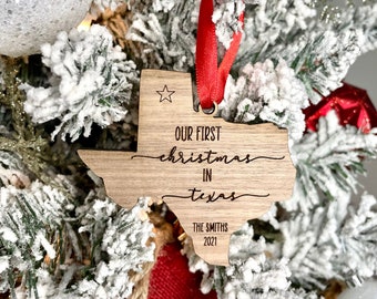 Our First Christmas in Texas 2023, Christmas in Texas 2023 Ornament, Texas Ornament, Our First Christmas Ornament 2023, Christmas Gift Ideas