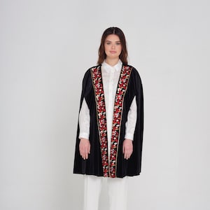 Just My Type Embroidered Cape