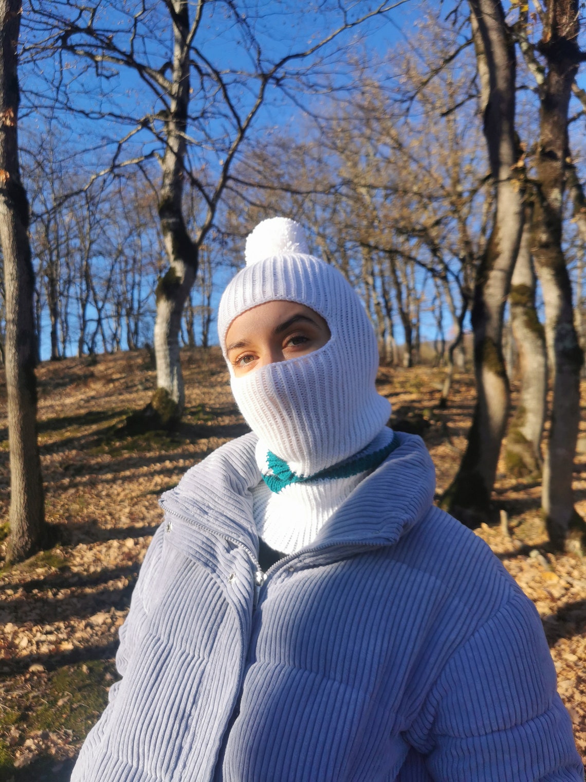 Hat Knitted Balaclava Winter Hat Face Mask Ski Mask Face Cover Etsy