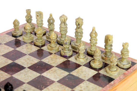 Soapstone chess set