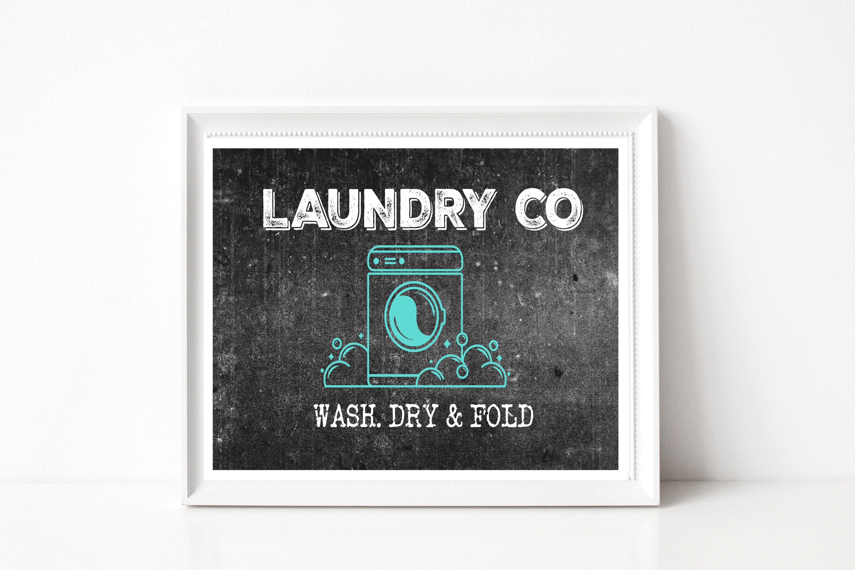 Lavandería Co Signo Impresión Digital Decoración de la pared | Etsy