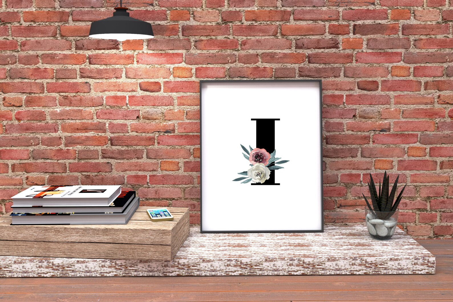 Letter I Wall Art Perfect for Baby Girl's Nursery or Etsy