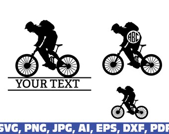 Mountain Bike Svg Etsy