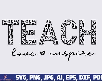 Download Teach Love Inspire Svg Etsy