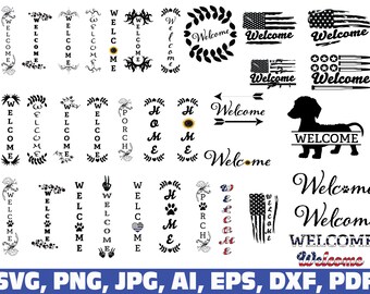 Download Vertical Welcome Svg Etsy
