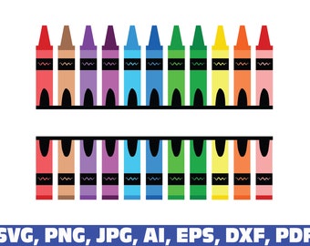 Download Split Crayon Svg Etsy