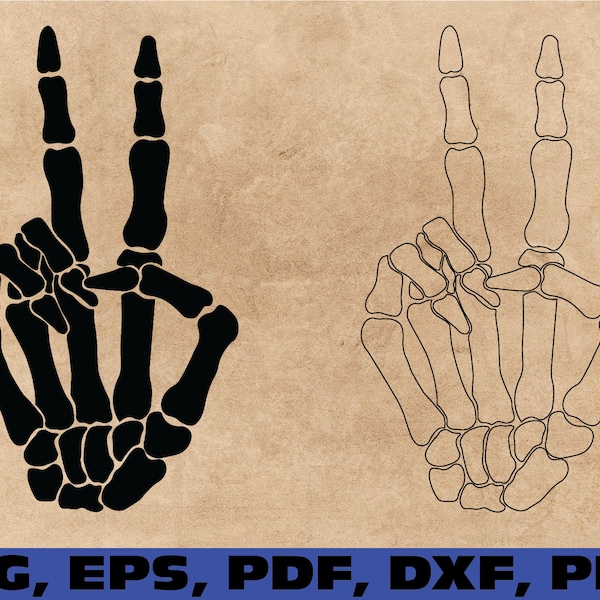 skeleton peace sign svg,  Skeleton peace hand Svg, Skeleton peace hand , Bones Of Human Svg,  peace hand svg,   skeleton hand svg