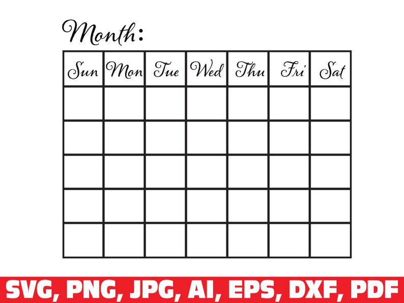printable calendar blank calendar svg calendar svg monthly calendar svg calendar with notes home office decor calendar for home office art collectibles prints stokfella com