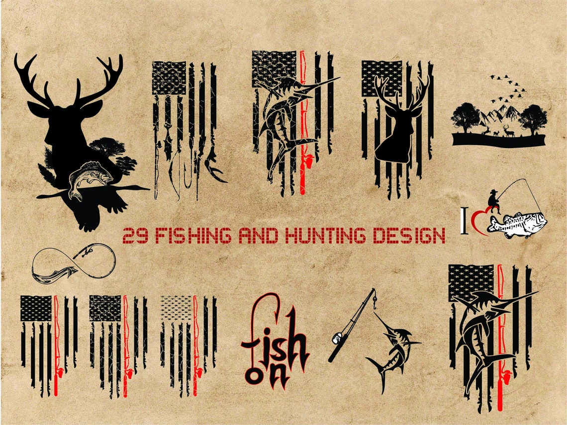 Free Free 106 Hunting And Fishing Flag Svg SVG PNG EPS DXF File