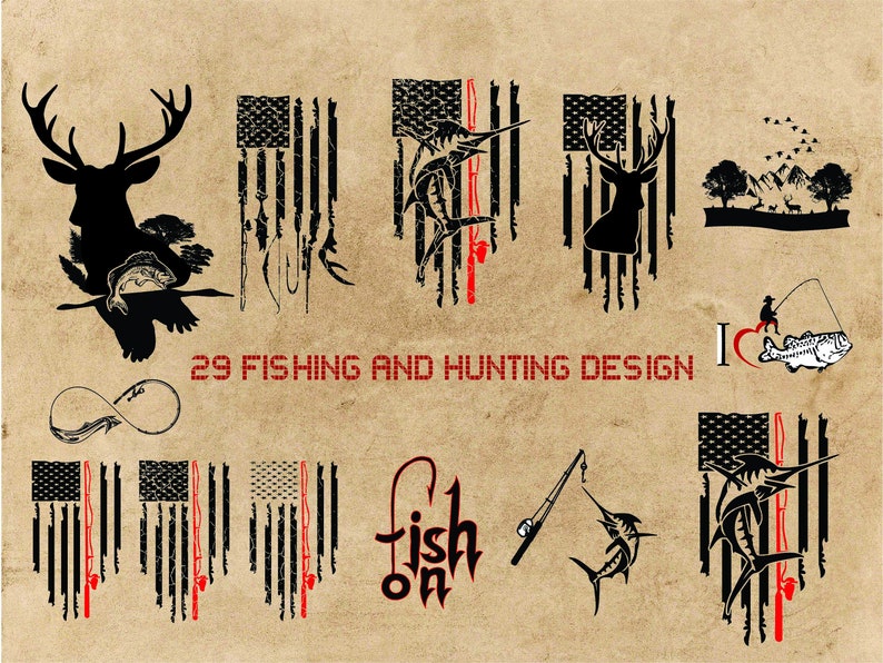 Download Hunting and fishing American flag svg hunting fishing flag ...