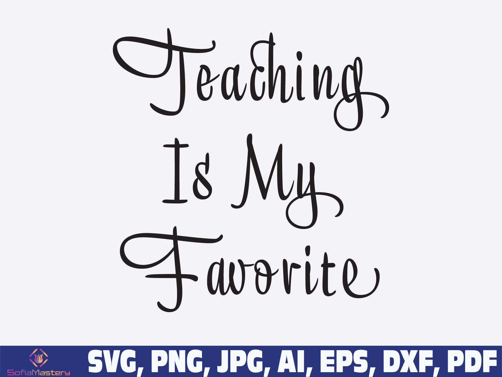 Teaching is My Favorite Svg Teacher Svg Png Leopard Teacher | Etsy