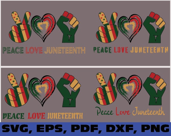 Download Peace love juneteenth svg free ish since 1865 svg Juneteenth | Etsy