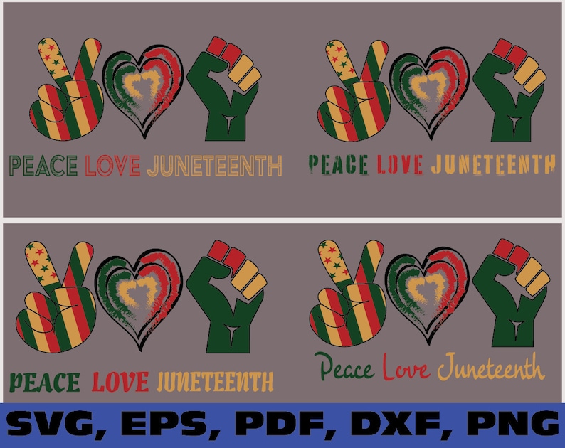 Download Peace love juneteenth svg free ish since 1865 svg ...
