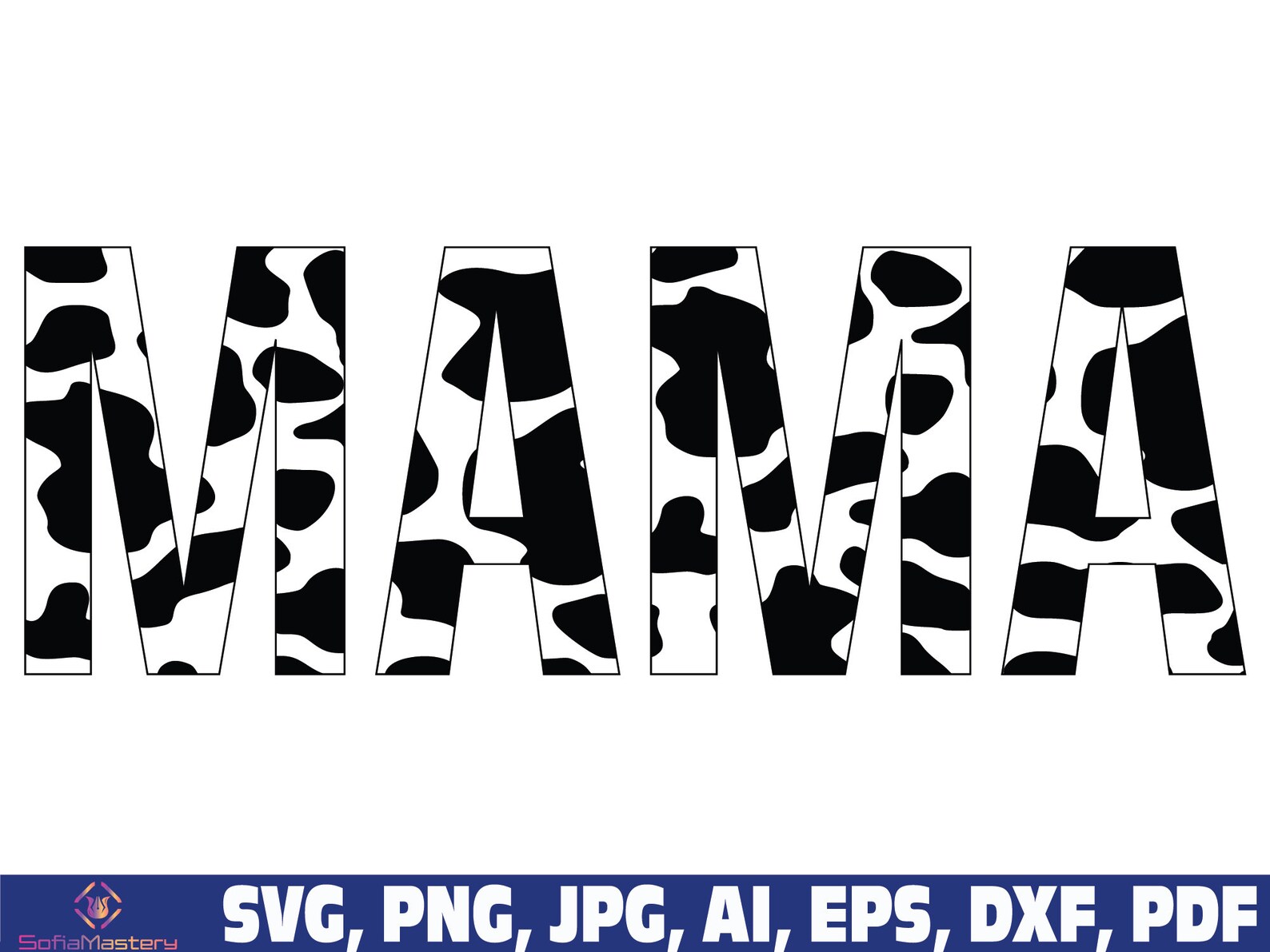 Mama cow print png svg mom svg png mom cow print mom design | Etsy