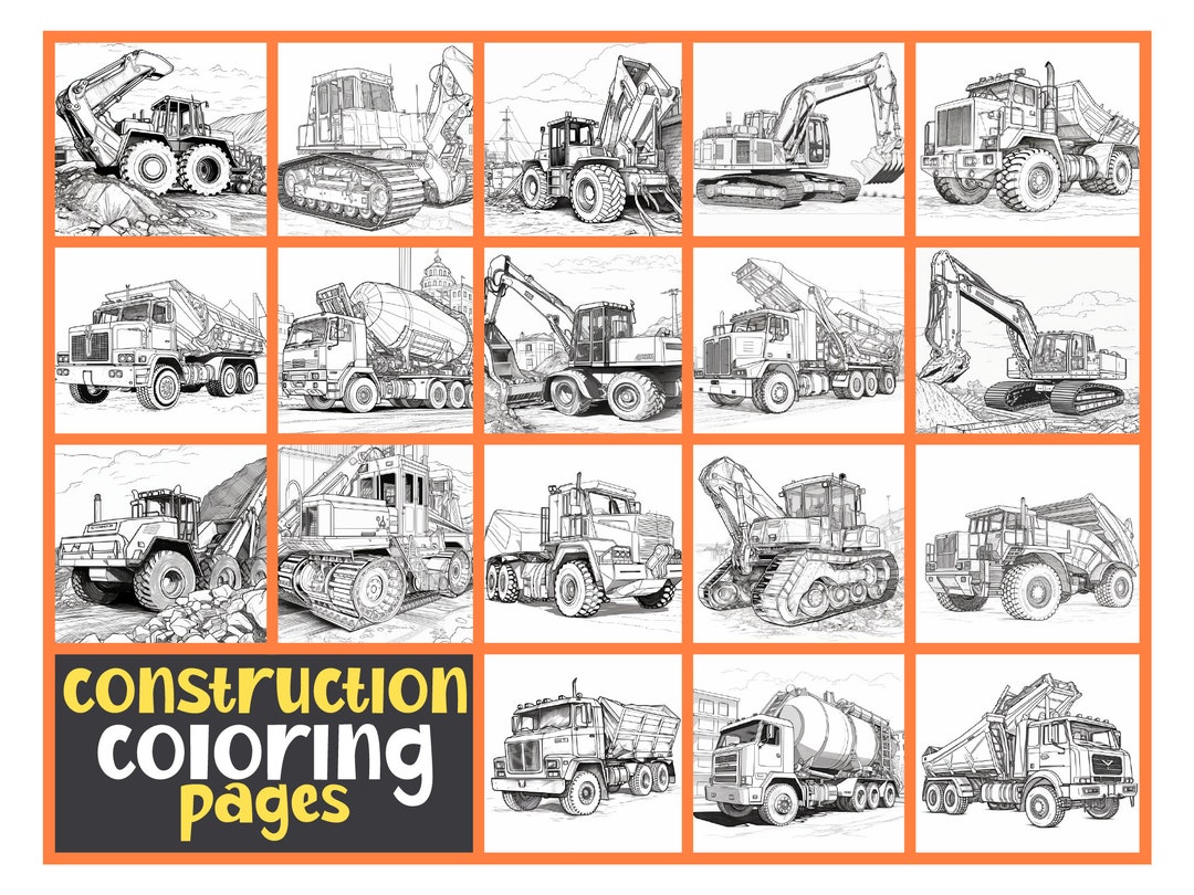 Construction Coloring Pages, Construction Printable, Construction ...