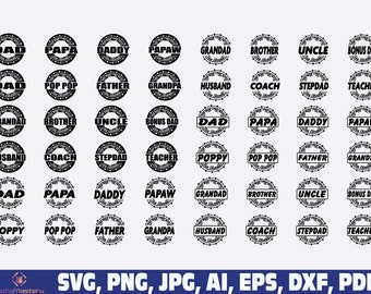 the man the myth the legend family  svg, dad svg png, father's day svg png, dada daddy dad bruh svg png, Best Dad, Happy Fathers Day svg