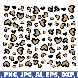 leopard heart print svg, leopard svg, cheetah svg, leopard png, heart leopard svg, heart Leopard Print Svg, leopard print, cheetah print svg