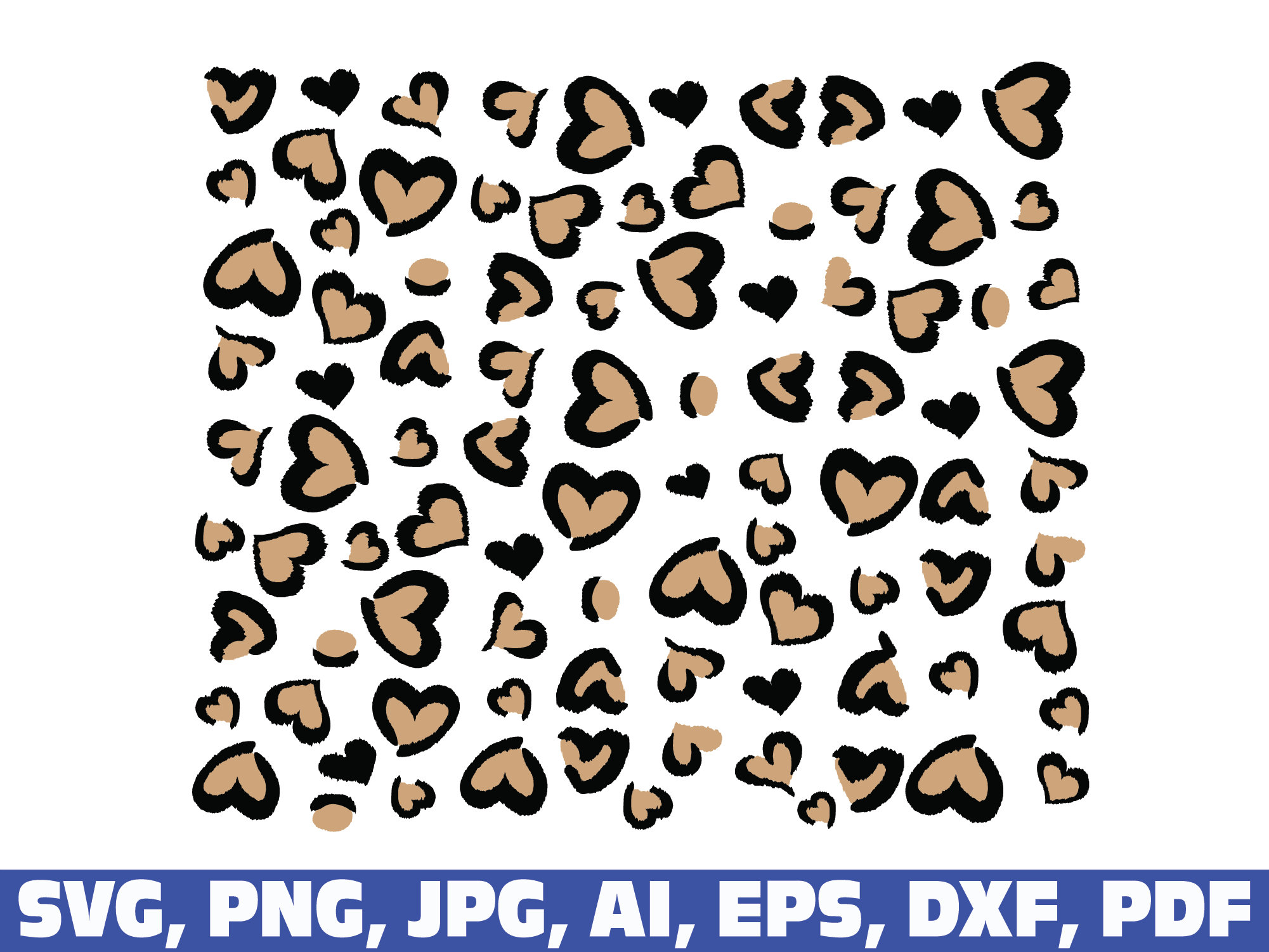 Leopard Heart Print Svg Leopard Svg Cheetah Svg Leopard Etsy Hong Kong