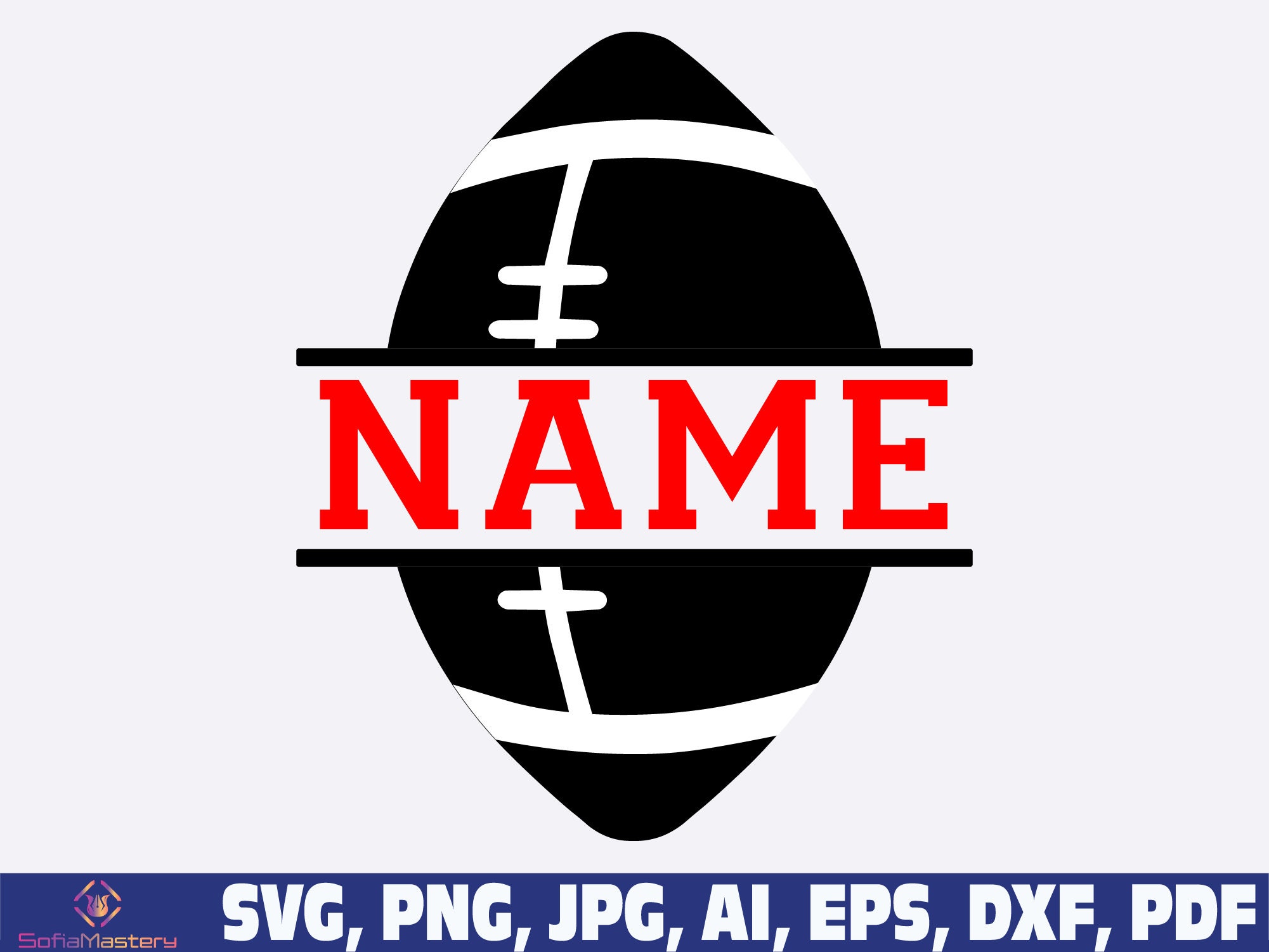 Football Player Svg Football Name Svg Football Svg Football Etsy Ireland