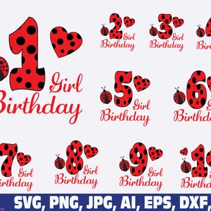 lady bug birthday svg png, birthday girl boy svg, Ladybug SVG, birthday svg, boy svg, girl svg, bug svg, ladybug png, cut girl birthday svg