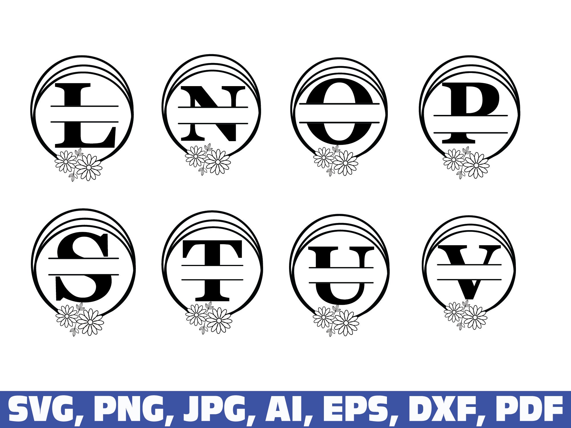 Download Keychain svg monogram svg split monogram svg Split Monogram | Etsy