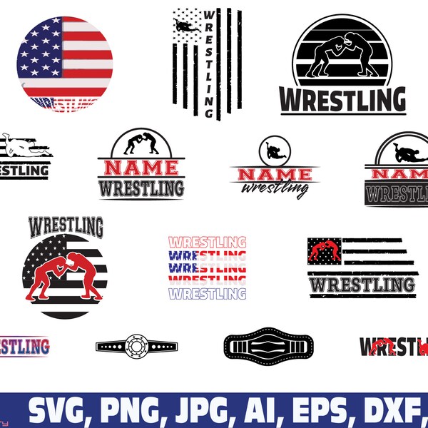 Wrestling SVG PNG, Wrestling svg png, Wrestling usa flag svg, Wrestling name frame your text custom svg png, wrestlers svg, MMA svg png