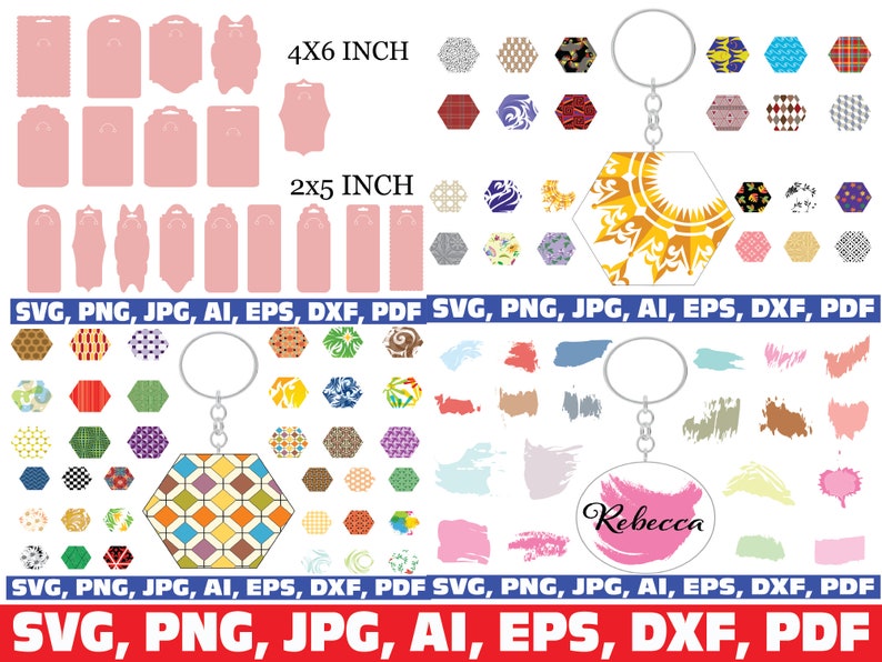 Download Keychain svg bundle Keychain Pattern SVG Key Ring Pattern ...