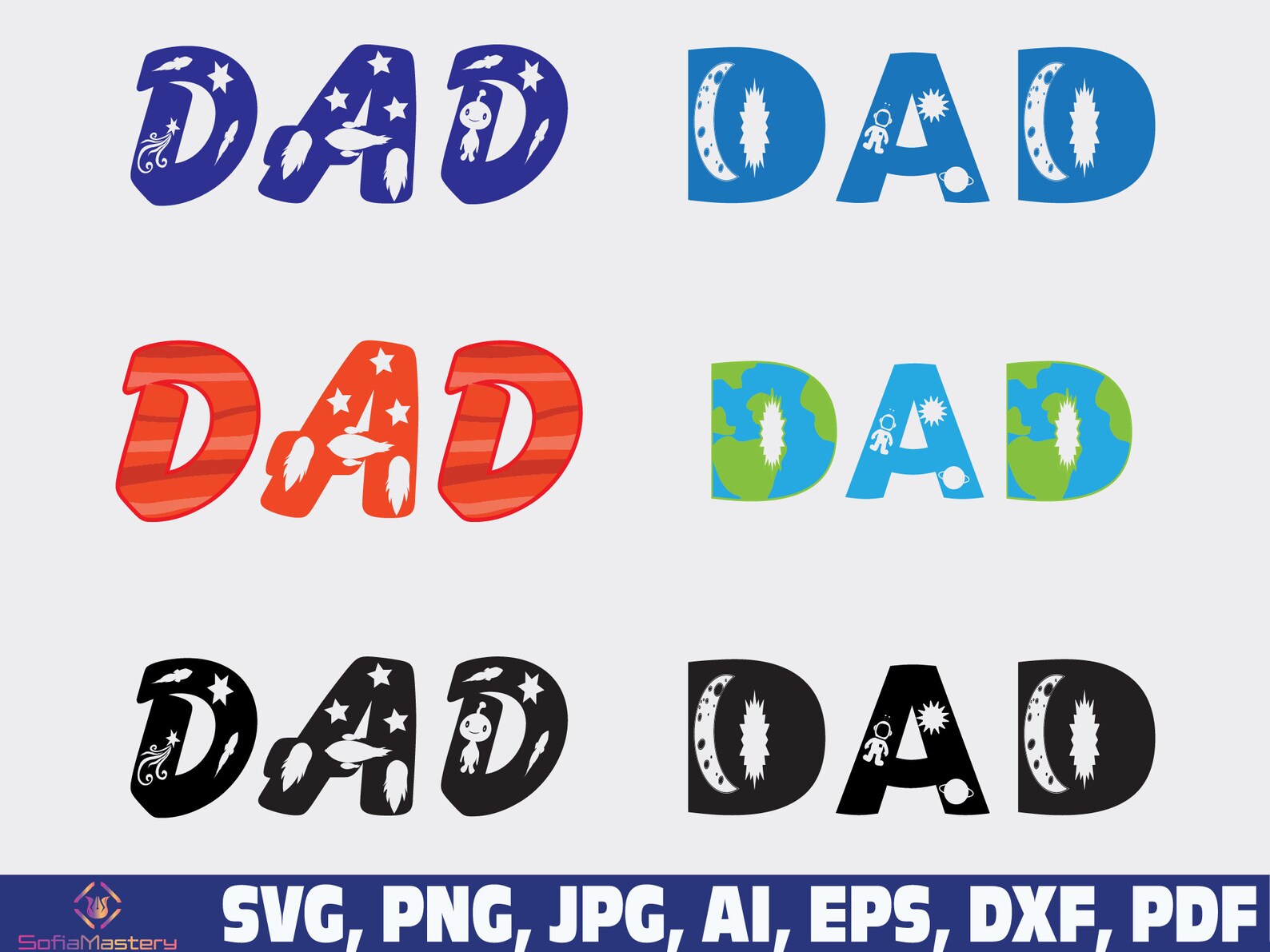 Space Family Svg Png Space Dad Svg Space Mom Svg Space - Etsy