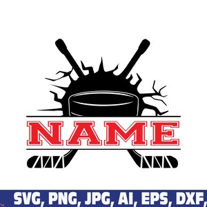 hockey split name frame svg png, hockey svg bundle, hockey player svg png, hockey svg png, Hockey Fan svg,  Love Hockey svg, Hockey Puck SVG