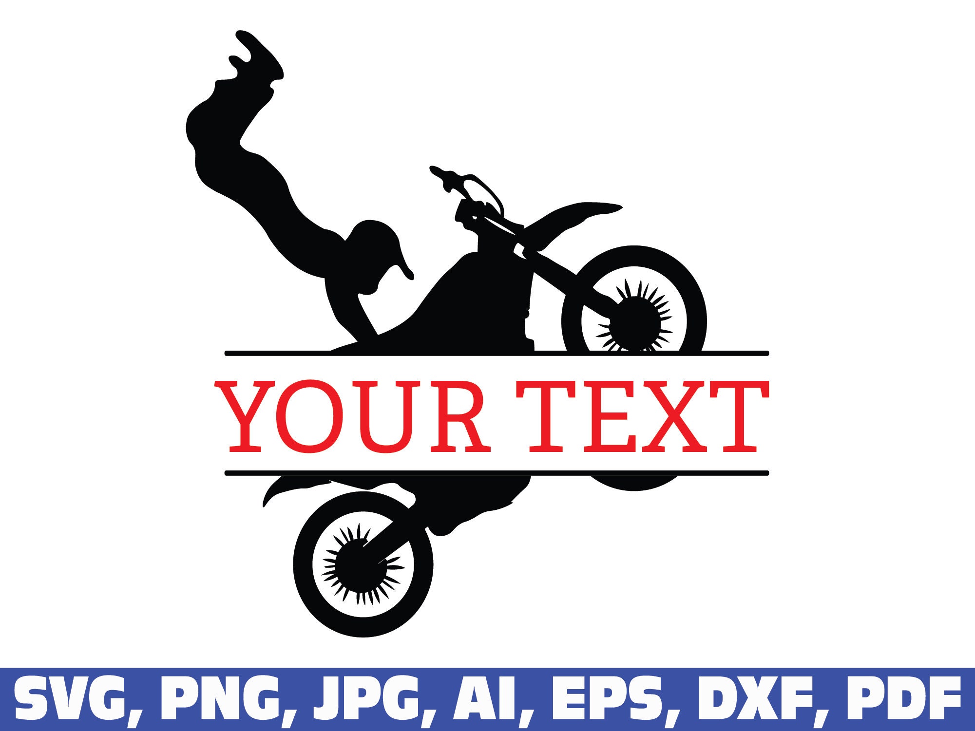 Dirt Bike Svg Dirt Bike Monogram Split Frame Name Svg Etsy Australia
