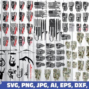 Download American Flag Fishing Svg Fishing Svg Bundle American Flag Etsy