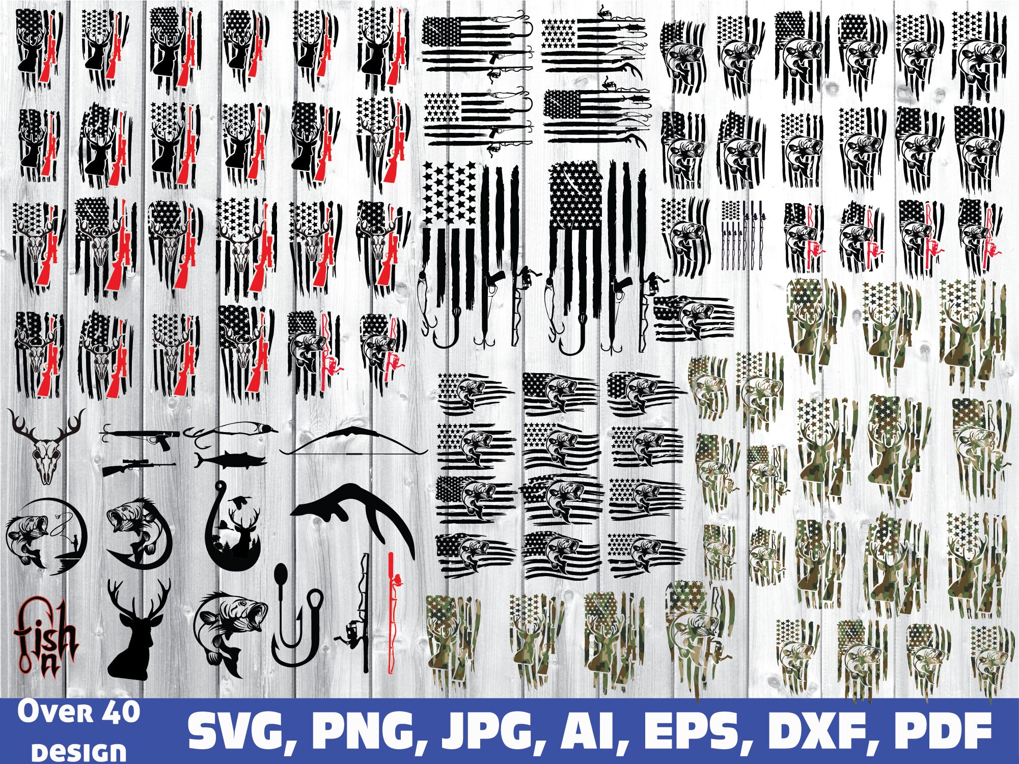 Download Fishing Hunting Svg Bundle Fishing Svg Hunting Svg Hunt And Etsy