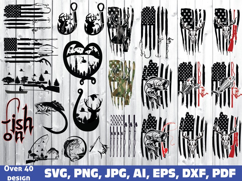 Download Fishing hunting svg bundle fishing svg hunting svg hunt ...