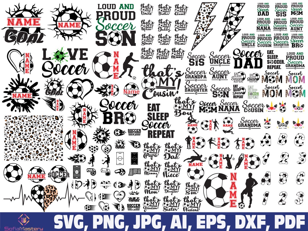 Soccer Svg Bundle, Soccer Font Alphabet Letters Svg, Soccer Svg, Soccer ...