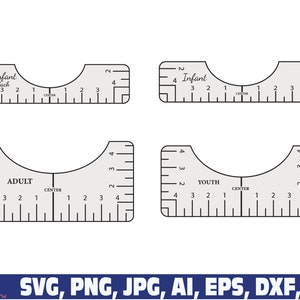 T-shirt Alignment Tool Svg Tshirt Ruler SVG Bundle T-shirt - Etsy