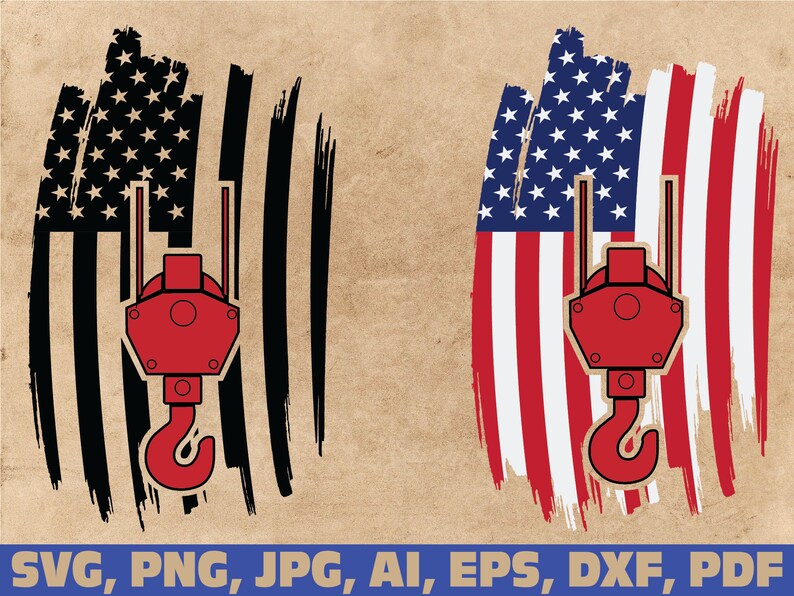 Download Crane american flag svg Crane Operator svg crane flag svg ...