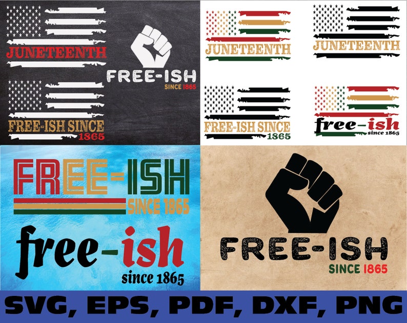 Download Free ish since 1865 svg bundle Juneteenth SVG american flag | Etsy
