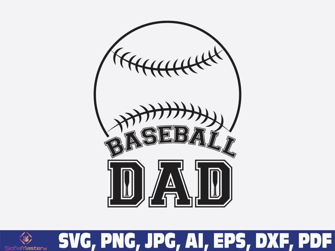 Baseball Dad Svg Baseball Svg Dad Baseball Svg Png Fathers - Etsy